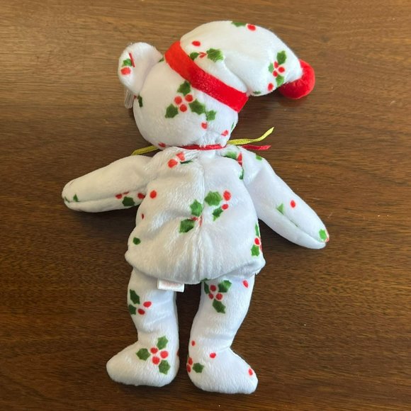 Ty Beanie Baby -  1998 Holiday Teddy the Bear - Style Number #04204 - Picture 9 of 10